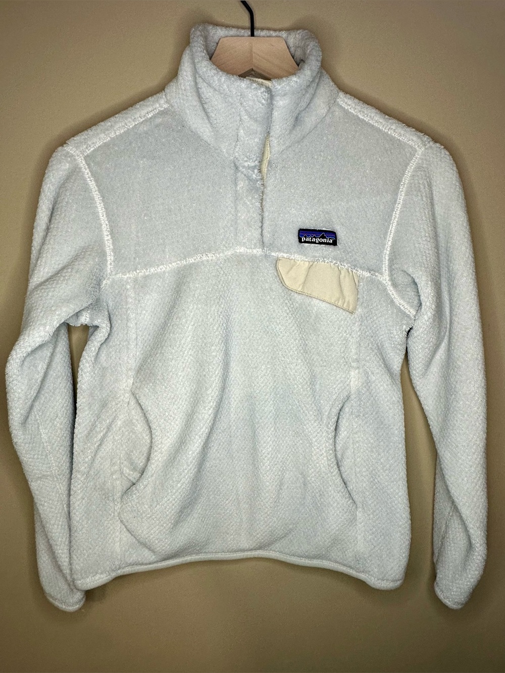 Patagonia Re-Tool Snap-T Pale Blue Fleece Pullover Women’s S